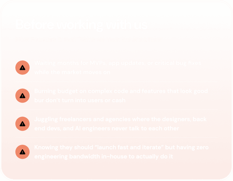 Before working with us